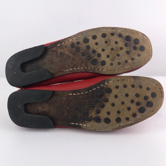 Johnny Lambs Red Leather Loafers EUR 37 - Picture 6 of 9